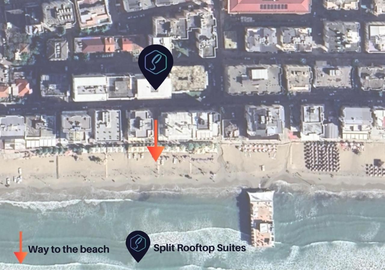 Split Rooftop Suites Durres Bagian luar foto